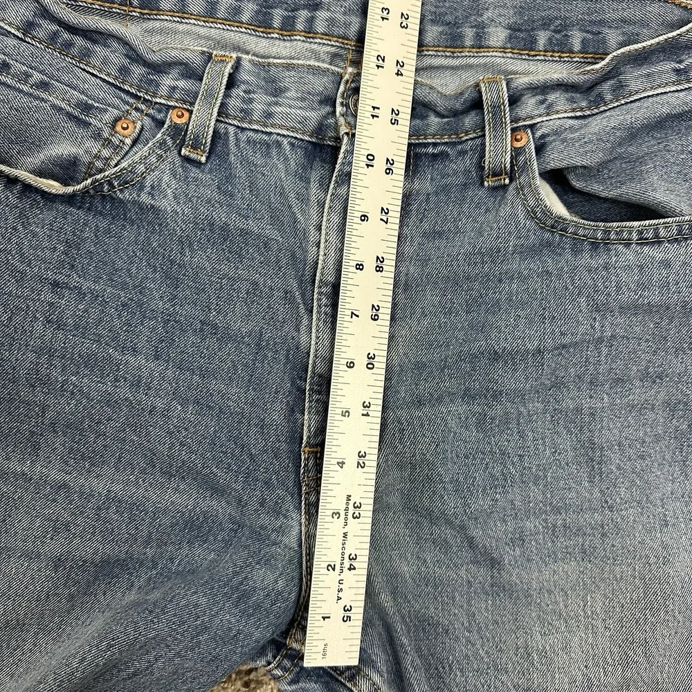 Levis 550 Mens Jeans 36 X 34 Blue Denim Straight Grunge Workwear Faded